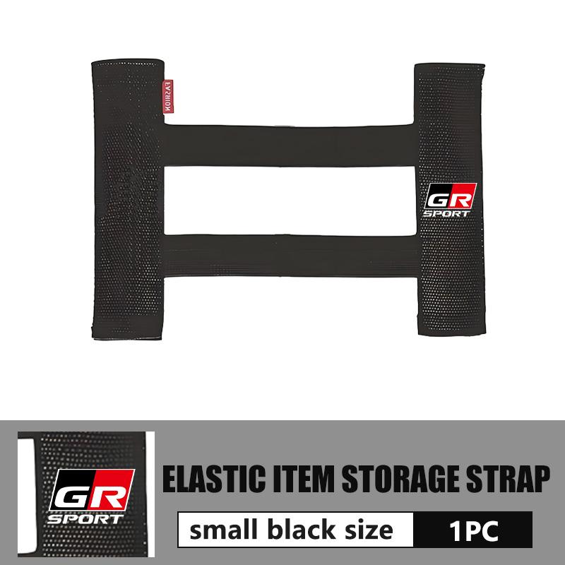 cnkym4 Car Interior Organizer Back Rear Trunk Storage Mesh Fixed Straps For Toyota GR Sport Yaris Chr Auris Rav4 Prius Prado Avensis