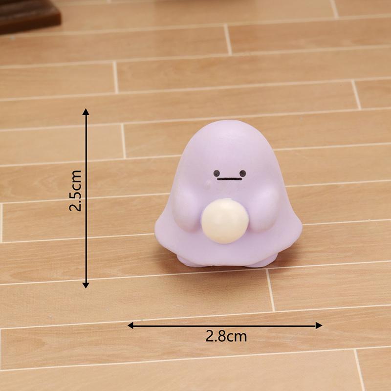 Cute Cartoon Mini Halloween Colorful Ghost Miniature Figurines Desktop Car Micro Landscape Home Ornaments Decoration Accessories