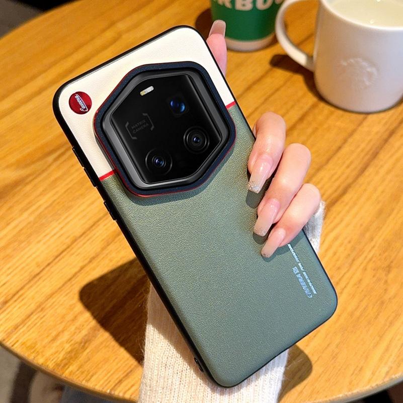 Double Pigment Leather Lens Raised Protective Lens Case For Honor Magic7 RSR Porsche Design Magic 7 Pro 6 Pro Protection Cover