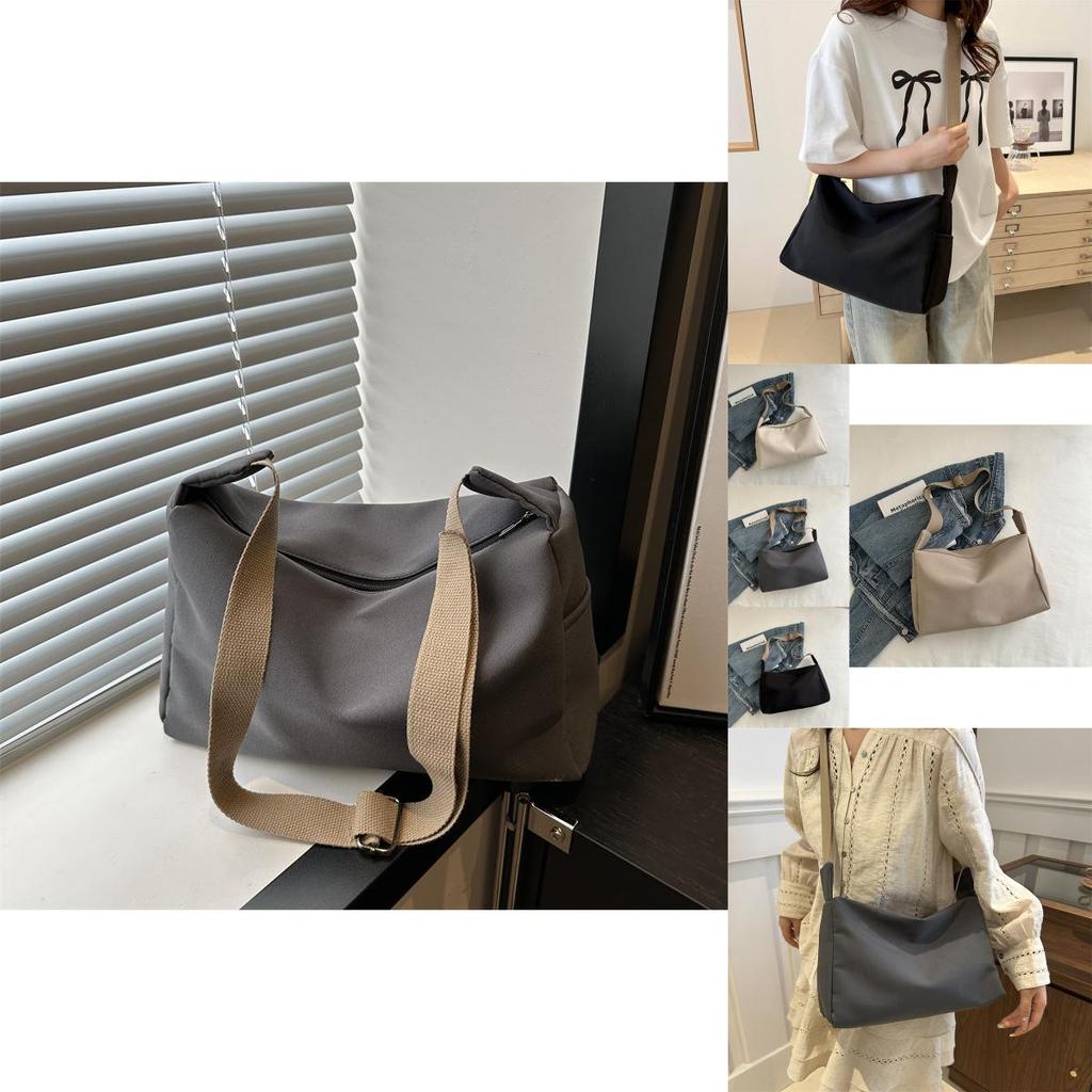 Large Capacity Solid Color Summer Women's Fashion Minimalist Commuter Tote Bag
