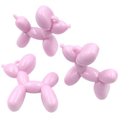 Home Party Supplies Acrylic Candy Colored Jewelry Making DIY Handmade Materials Balloon Dog Pendants Necklace Beads 3pcs for Earring