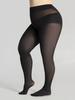 Classic women's black oversized pantyhose one pack