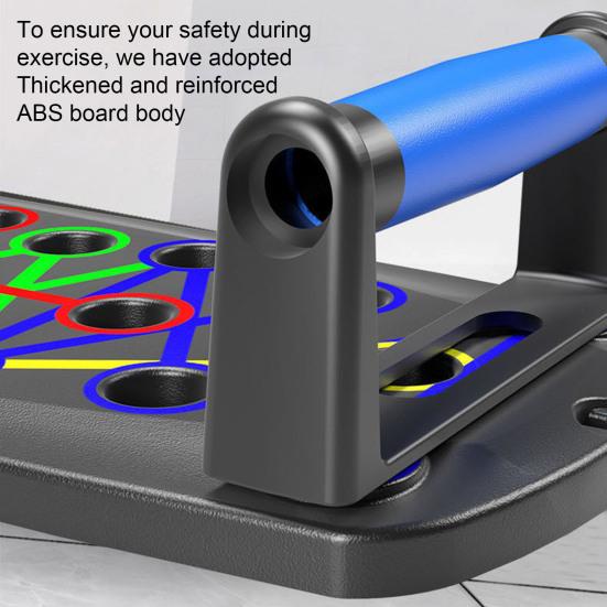 Placă de push-up pliabilă cu mâner anti-alunecare 28 găuri Bărbați Piept Antrenor de mușchi abdominali Placă de bară Push-up Grip Home Gym Echipament de fitness