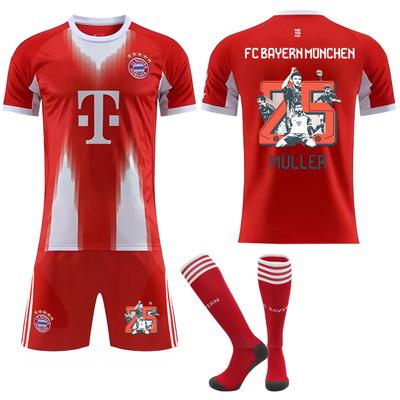 Maglia da Calcio FC Bayern Monaco Home 25-26 per Bambini e Adulti Müller #25