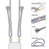 Shockproof Transparent TPU PC Mobile Phone Cases with Eyelets Clear Covers for iPhone11 12 13 ProMax Phone Lanyard Accessories