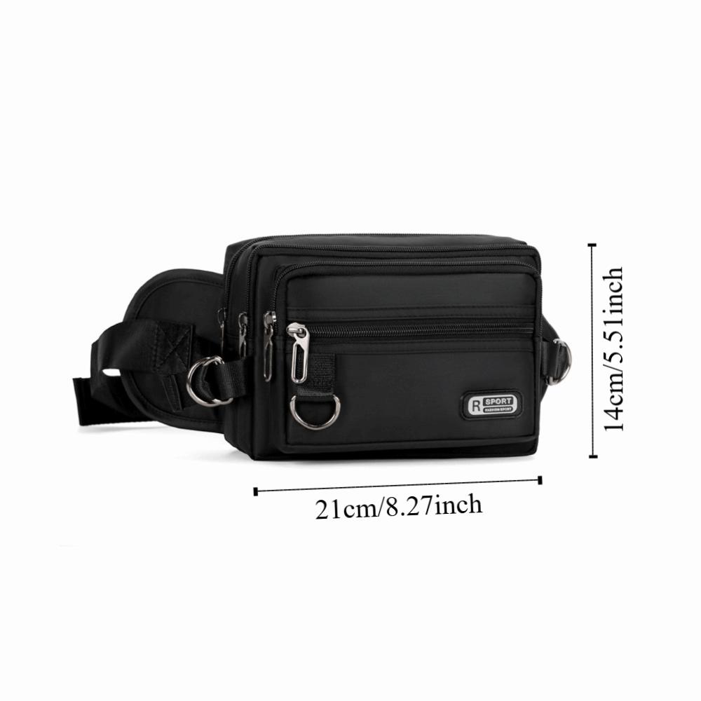 Lightweight Men Waist Bag Large Capacity Fanny Pack Japanese Fashion Men Chest Bag  Fitness