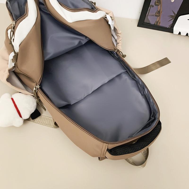 Студенческий школьный рюкзак женский цветной блок рюкзак мужской большой емкости — фото 9