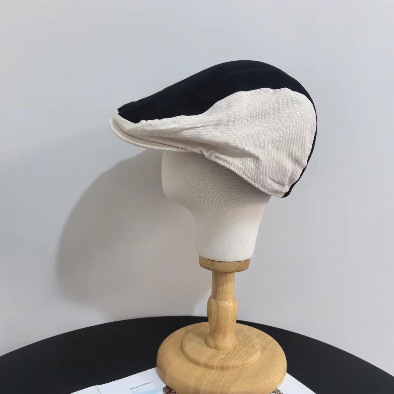 

Лето Интернет знаменитости универсальные ретро литература и искусство анти-износ газетчик шляпа-утконос весна и осень цветовое соответствие шляпа вперед дети M（56-58cm） чёрный