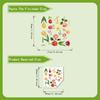 Spring Green Leaf And Floral Wall Stickers Glass Sticker For Shower Doors, Mirrors, Bathroom Glass Self-Adhesive Removable