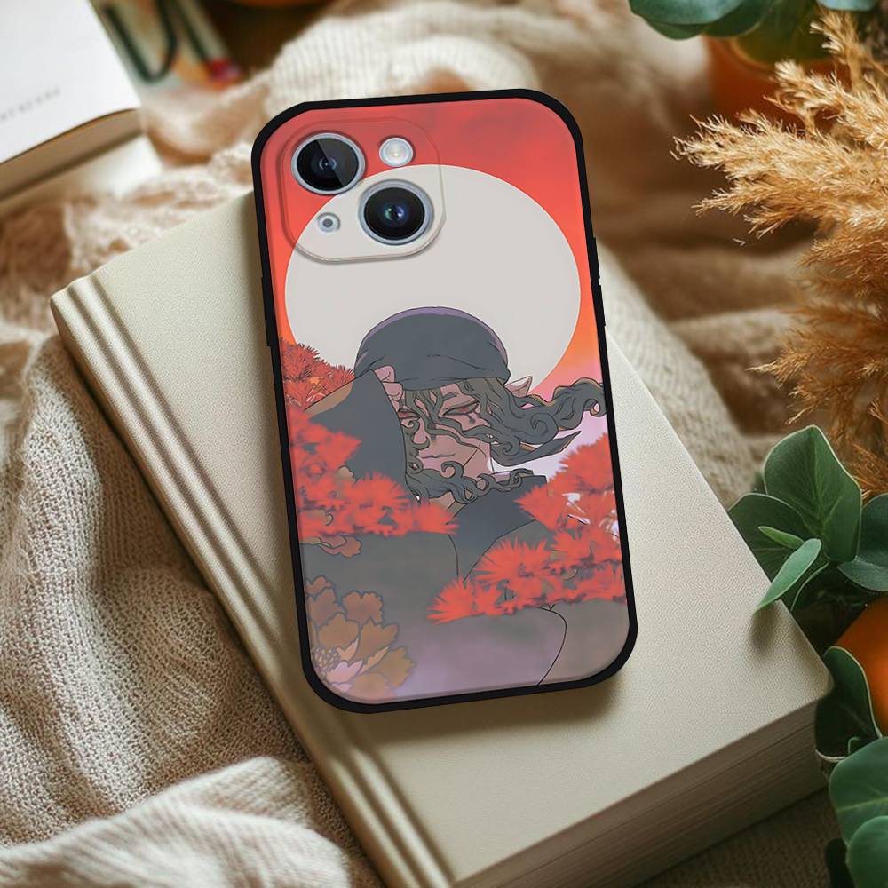 Anime Mononoke Kusuriuri Phone Case For IPhone 1716 15 14 13 Pro Max 11 12 Mini X Xs XR Black Silicone Cover