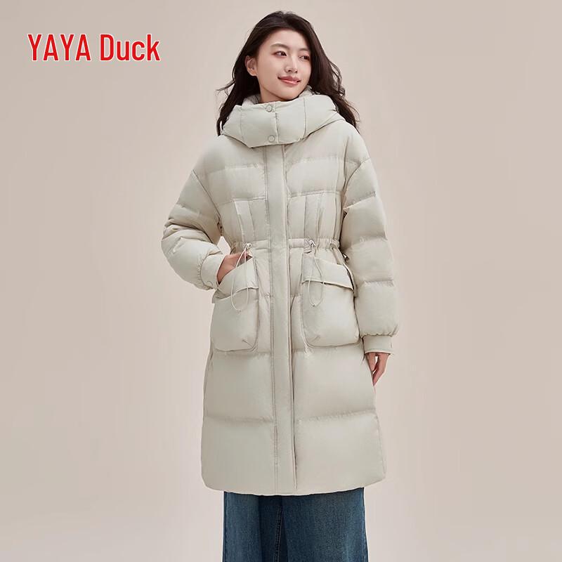 YAYA Women's 2024 Hooded Long Down Jacket