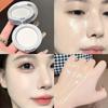 Cappuvini Pressat puder Vit Uppljusande Oljekontroll Concealer Långvarig Naturlig Ansiktsmakeup Fixerande puder Vattentät Kosmetika