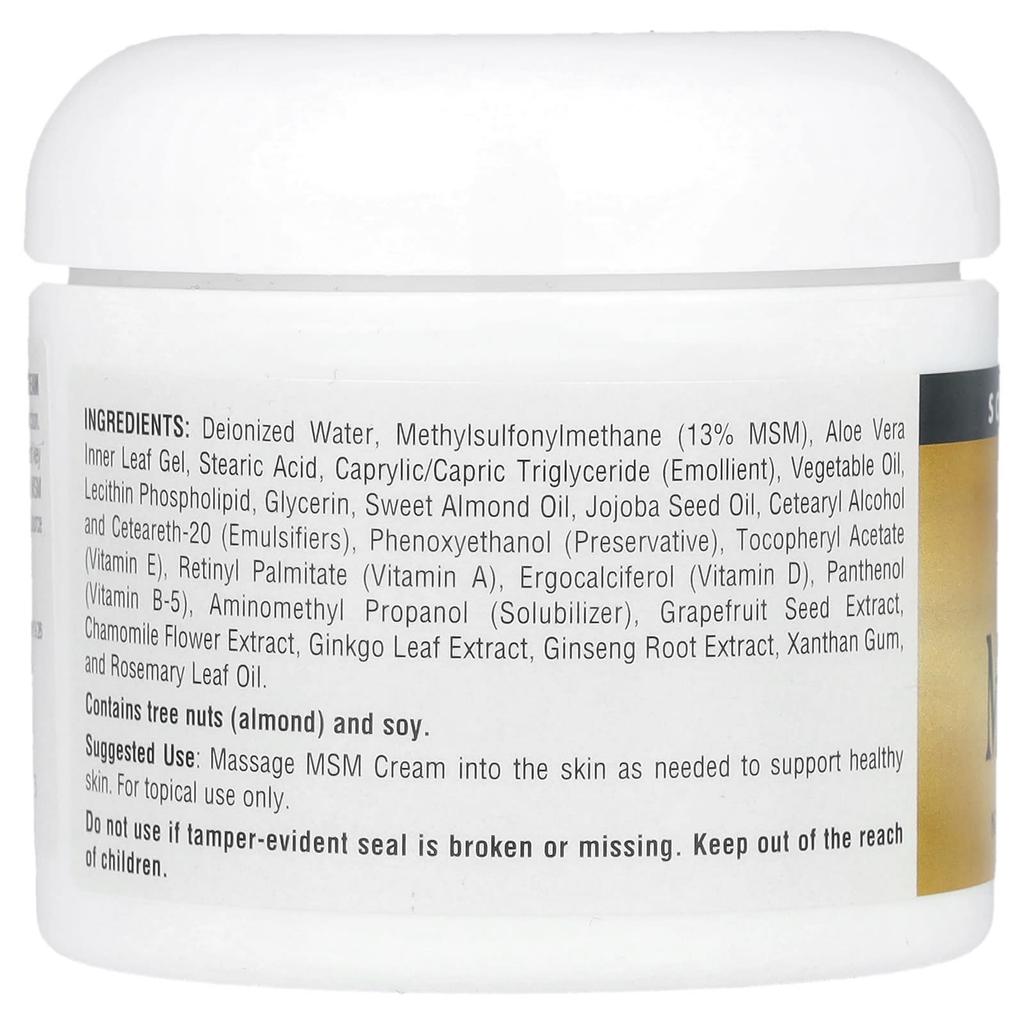 Source Naturals, MSM Cream, 4 Oz (113.4 G)