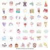50Pcs Cute Style Birthday Coming Soon Graffiti Water Cup Suitcase Decoration Children’S Stickers