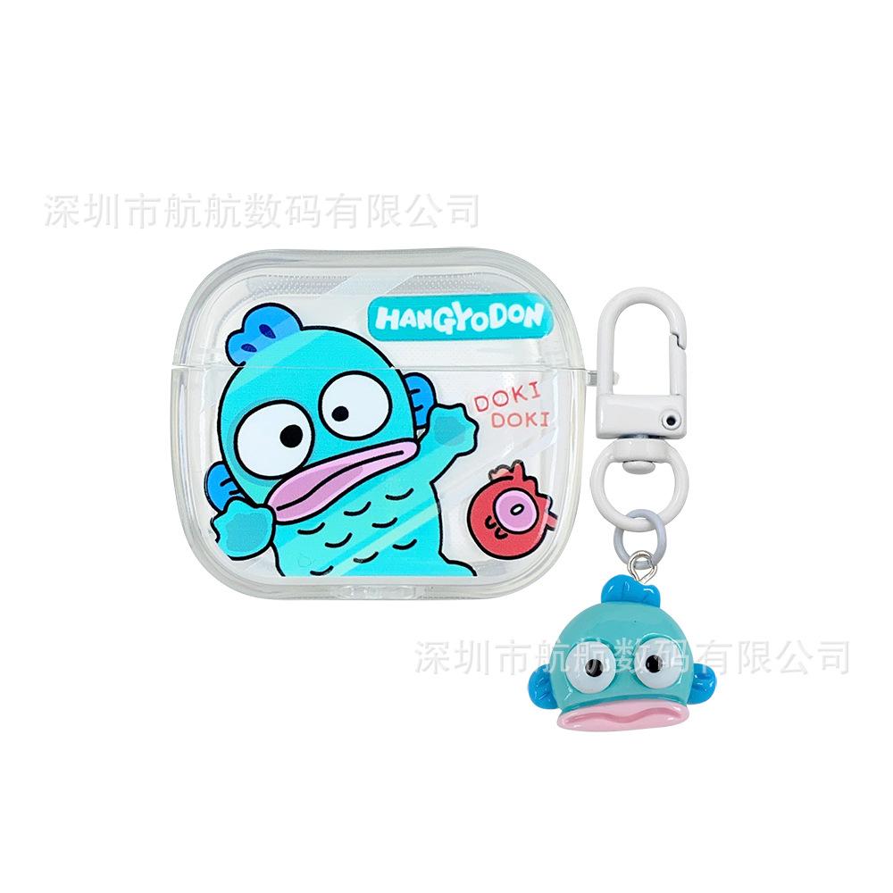 Ugly Fish Hits Glass Fisherman Hanton Japan and Korea Cartoon for AirPods 1 Protective Shell New Airpodspro1