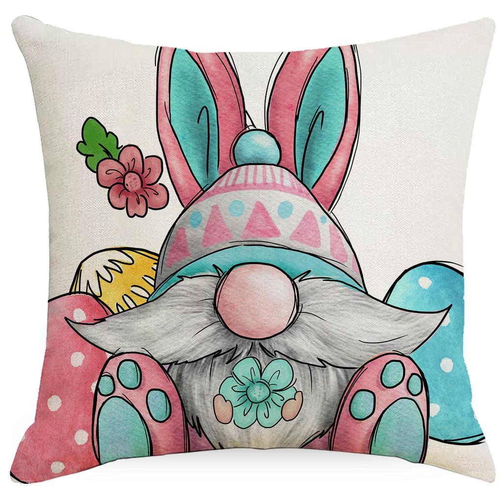 Ostern Niedlicher Hase Osterei Kissenbezug Sofa Wohnzimmer Kissenbezug Zuhause Neuer Stil