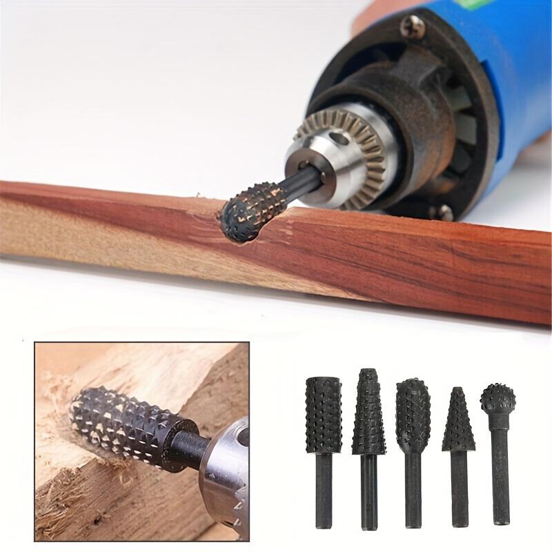 Rotary File Set, Durable Woodworking and Grinding Milling Cutter, Suitable for Woodworking, Metal Drilling, Carving, and Polishing, Woodworking Files