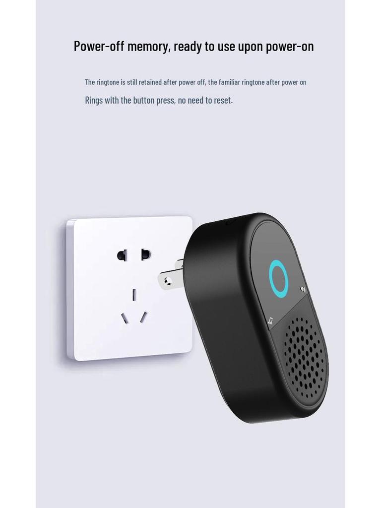 Новий бездротовий дверний дзвінок з живленням від енергії руху, висока гучність 433 МГц для складу або вулиці біля вілли