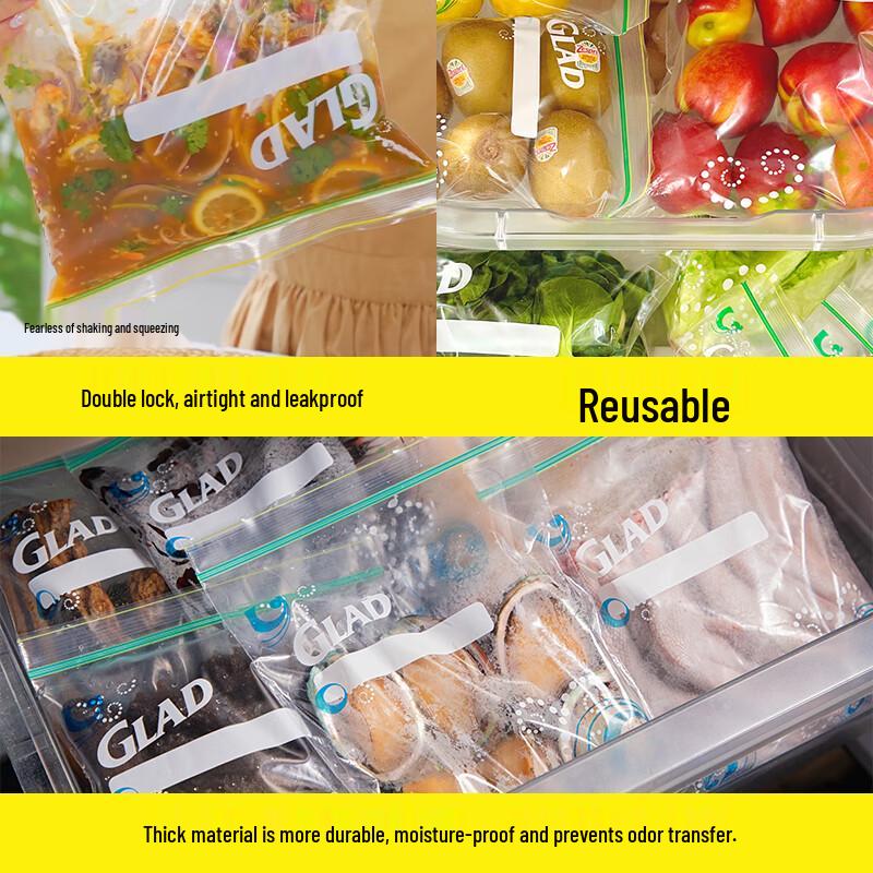 Glad Food Storage Zipper Bags