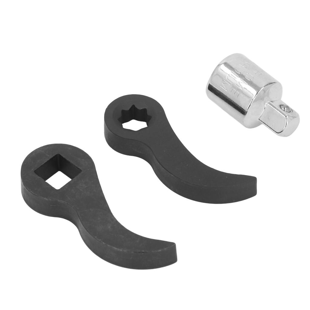 2PCS Pry Bar Adaptor Heads 3/8 Star and 1/2 Square Half Shaft Removal Tools Crowbar Attachment for P