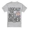Star Trek Star Trek Logically The Best Father T-Shirt S-5XL, Athletic Heather