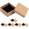 6Pcs Elegant Jewelry Storage Box Portable Organizer Case for Women Gifts Birthday Anniversary Christmas with Sponge Liner