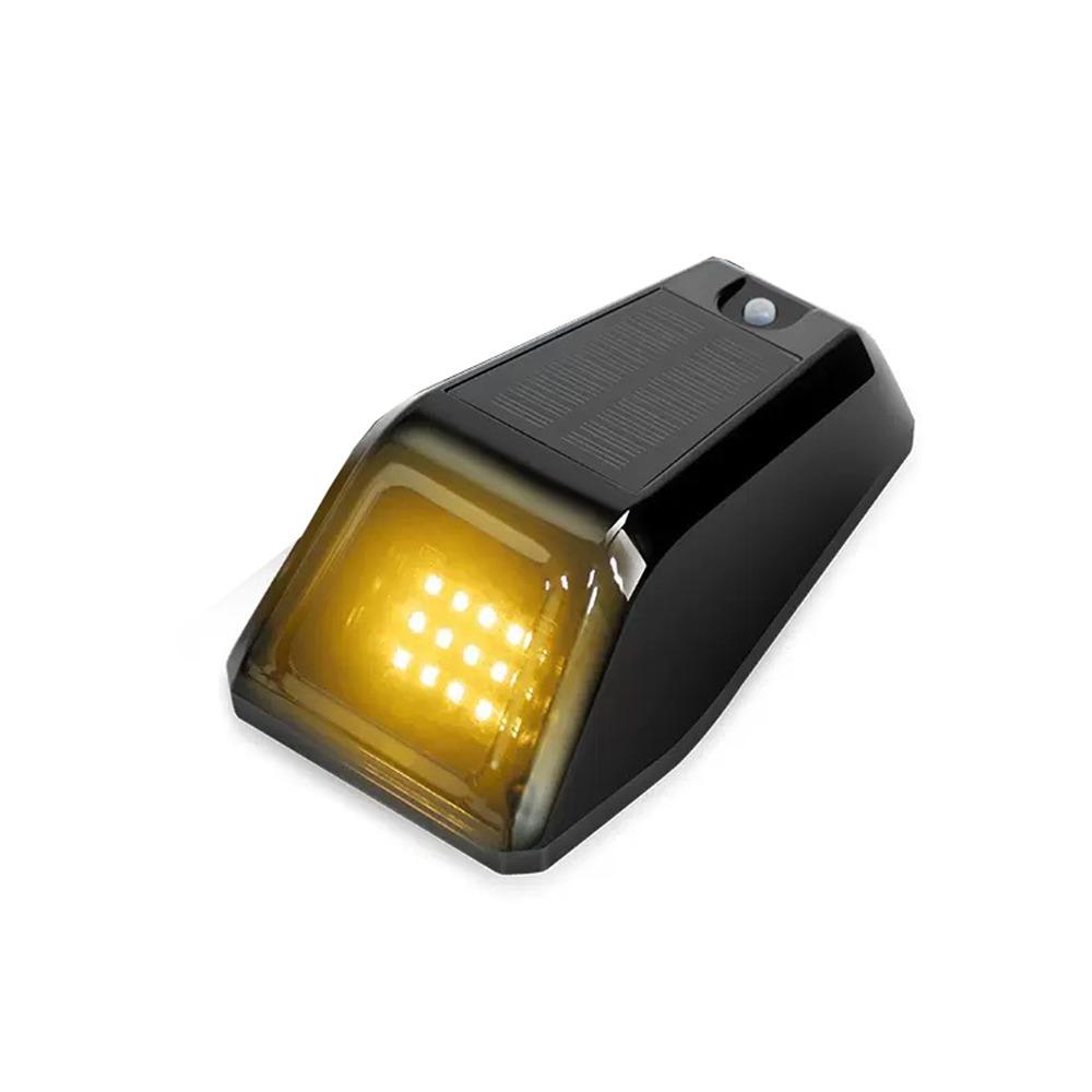 Reusable Solar Powered Cab Lights Wear Resist Flashing Signal Lamp Car Roof жёлтый