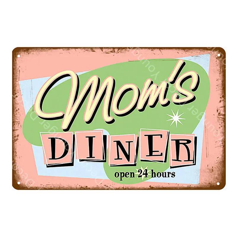 Homemade Pies Retro Plaque Breakfast Diner Metal Tin Signs Cafe Bar Pub Signboard Wall Decor Vintage Food Plates YJ166