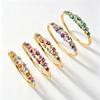 Rhinestone Decor Enamel Bracelet Colorful Floral Open Cuff Bangle  Wedding Jewelry