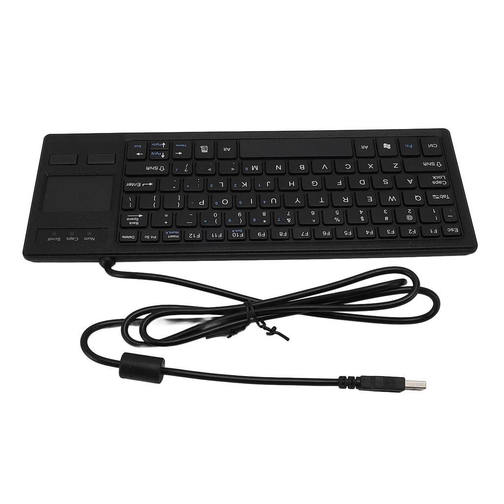 Mechanical USB Keyboard Water Resistant Integrated Touch Industrial Keyboard with Touchpad for Laptop Notebook PC