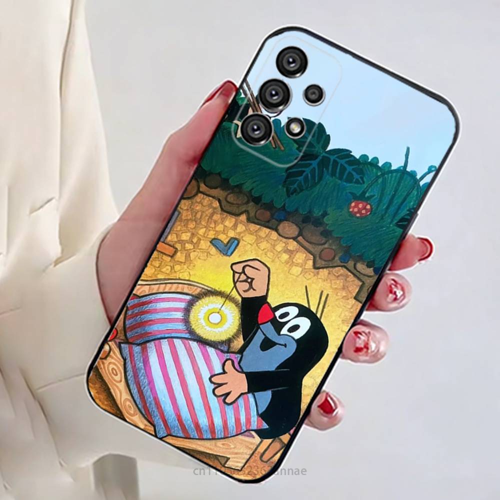 

Cartoon L-Little Mole Phone Case for Samsung Galaxy A73,23,53,33,14,24,13,72,22,52,32,54,A34 Soft Cover Samsung A31