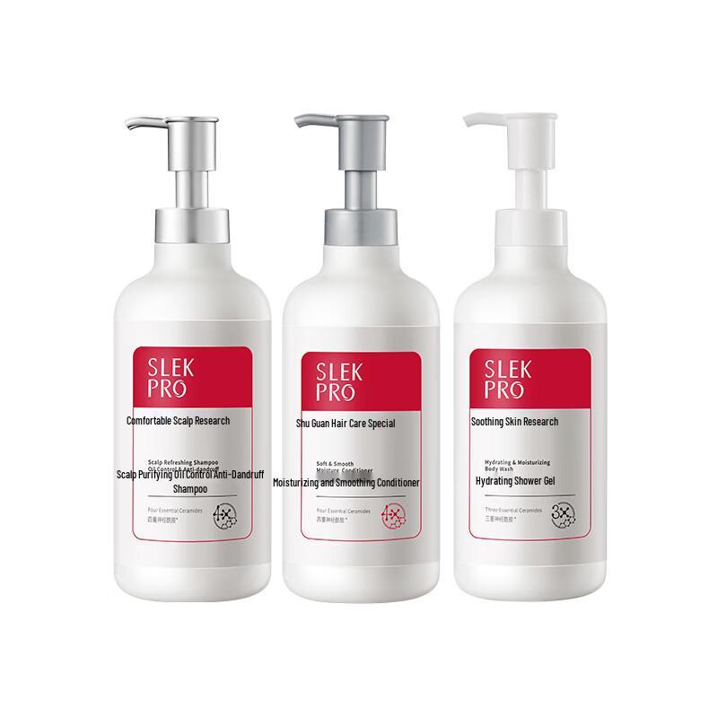 SLEK PRO Oil Control & Anti-Dandruff Hair & Body Wash Set