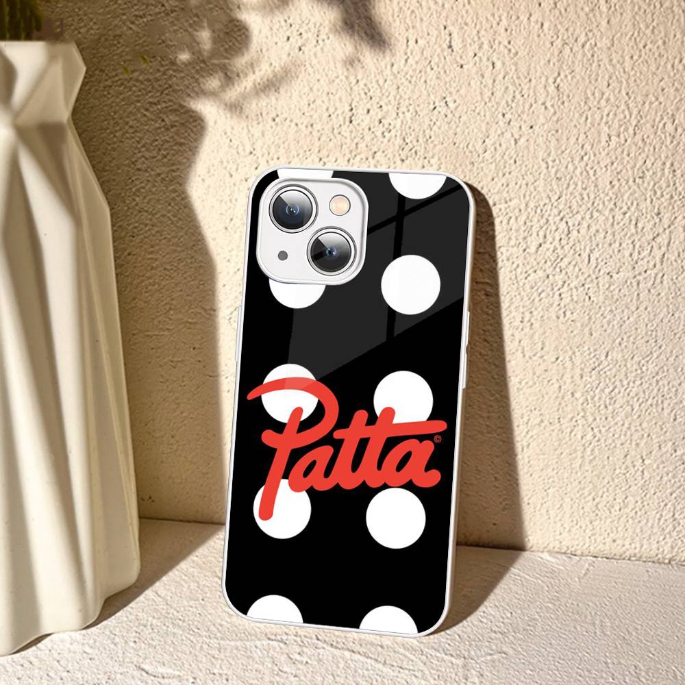 

Fashion P-patta Tempered Glass For Iphone 14 13 12 11 Pro Mini XS MAX 14Plus X XS XR Cover iphone Xs Max