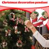 2D Christmas Decoration Pendant Christmas Tree Tag Theme Party Crafts Ornament