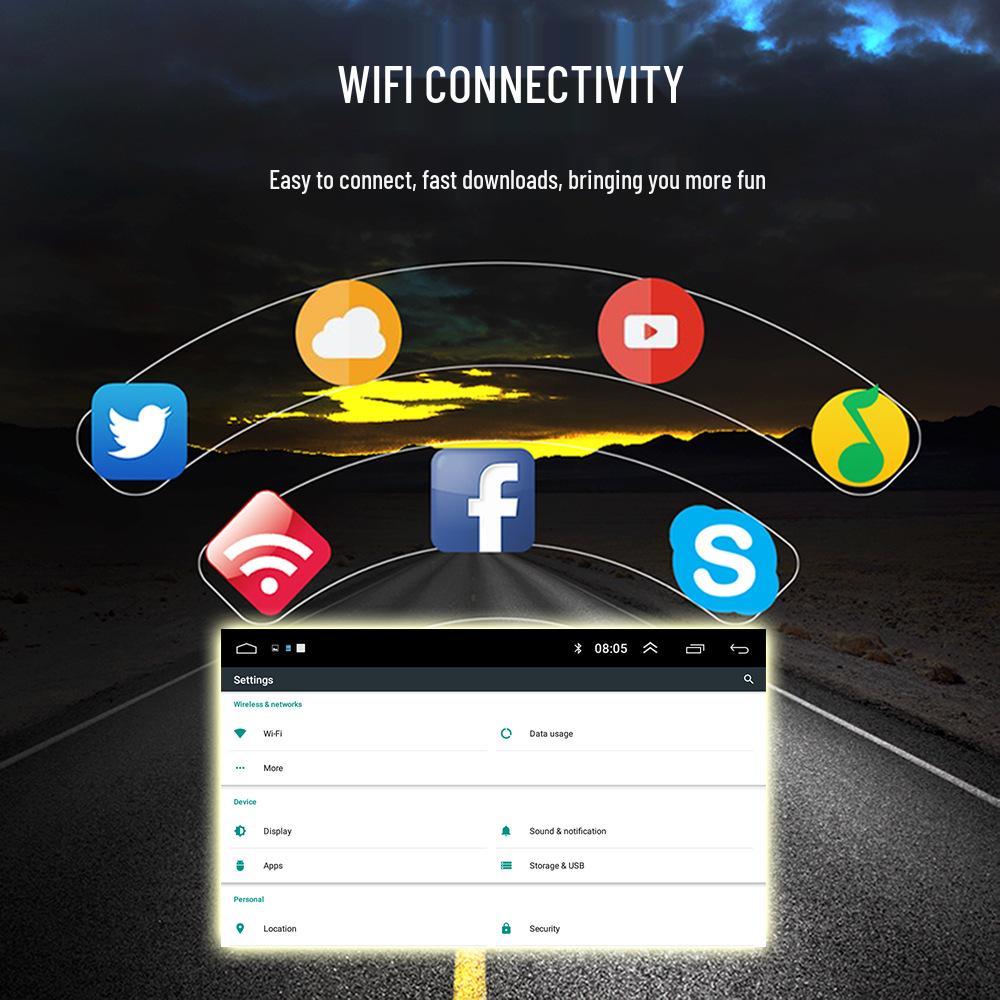 7-inch MP5 Player for Fiat 500 with 1+32G Storage, Built-in CarPlay, and Mobile Phone Interconnection 12V