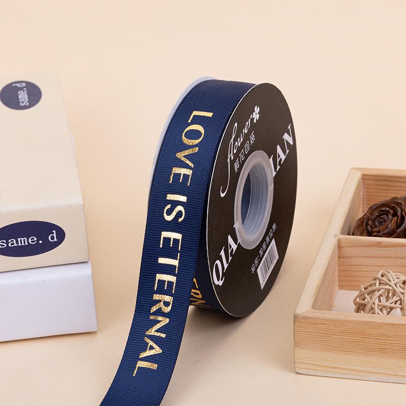 

LOVE Style English Ribbed Silk Ribbon for Floral Packaging