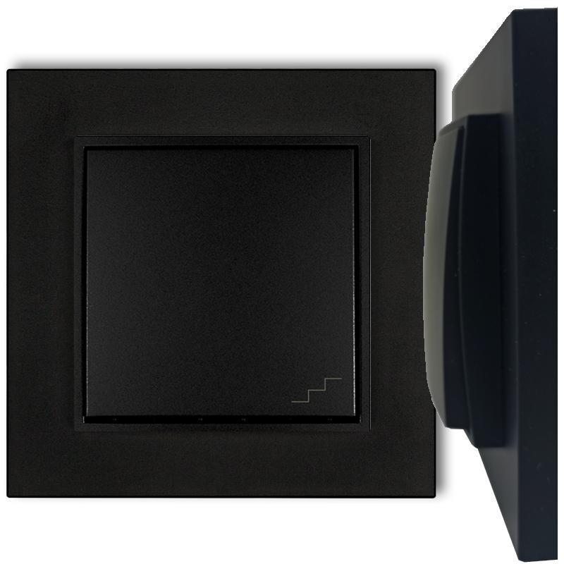 Staircase switch with frame karlik mini, matt black