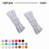 2Pair Flat Cotton Shoelaces Wide Sneaker Replacement Shoe Laces Classic Colored Shoelaces 80/100/120/140/160cm Unisex Shoestring