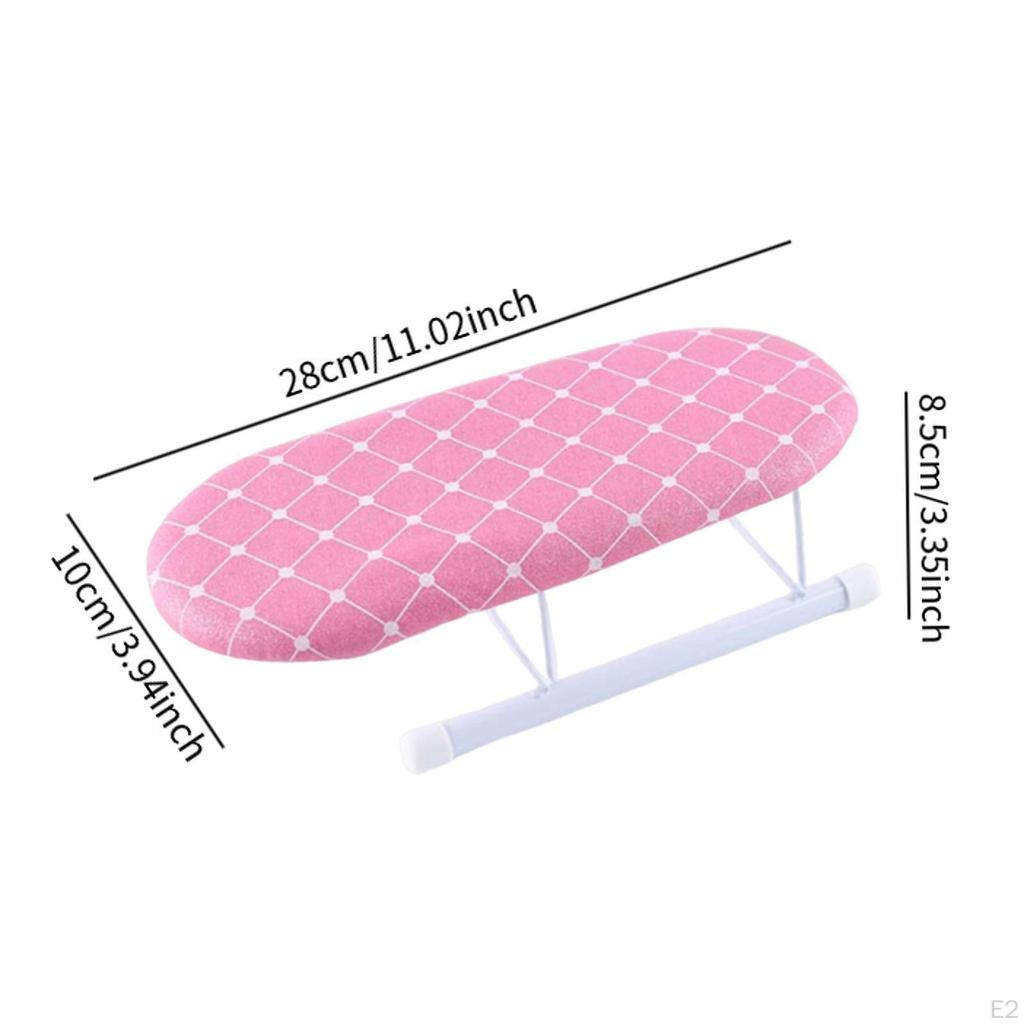 Mini Ironing Board Folding Space Saving Desktop Portable Iron Stand for Dorm Laundry