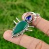 Anniversary Gift For Her Natural Green Onyx Gemstone Pendant 925 Sterling Silver