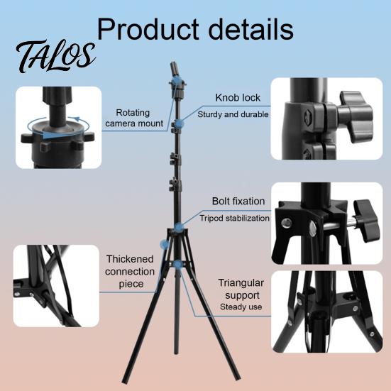 Mannequin Head Support 0.5/1.6M Stand, Height Adjustable Wig Stand Tripod for Cosmetology, Hairdressing Training, Styling Cosmetology Practice