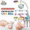 Baby Crib Bell with Star Projection Remote Control Toy for Newborn 0-6 Months Infant Bed Mobile Gift for Toddlers