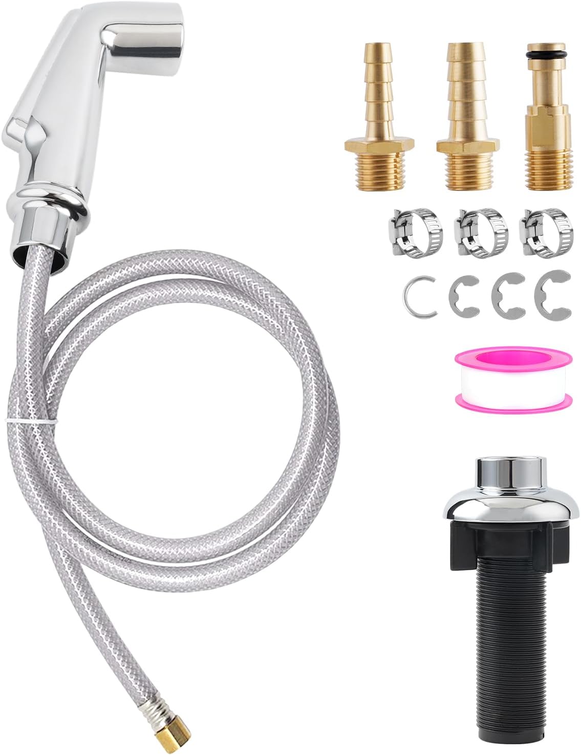 

Universal Kitchen Sink Sprayer Set for Moen/Delta, Oil Rubbed Bronze Faucet Replacement