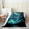 Stars Print Throw Blanket Cute Star Pattern Soft Breathable Fleece Blanket Watercolor Geometric Fuzzy Blanket for Sofa Bed Couch