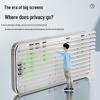 BLUEO Anti-Peep Tempered Glass Screen Protector for iPhone