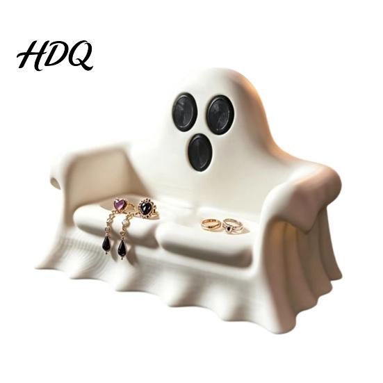 Desk Decoration 3D Printed Ghost Pumpkin Sofa Ornaments Spooky Cute Halloween Decor
