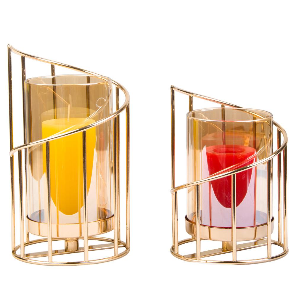 Storage Bottle Electroplated Gold Flower Accessories For Wedding Birthday Dinner Decoration Flower Pot Candlestick Steel/glass