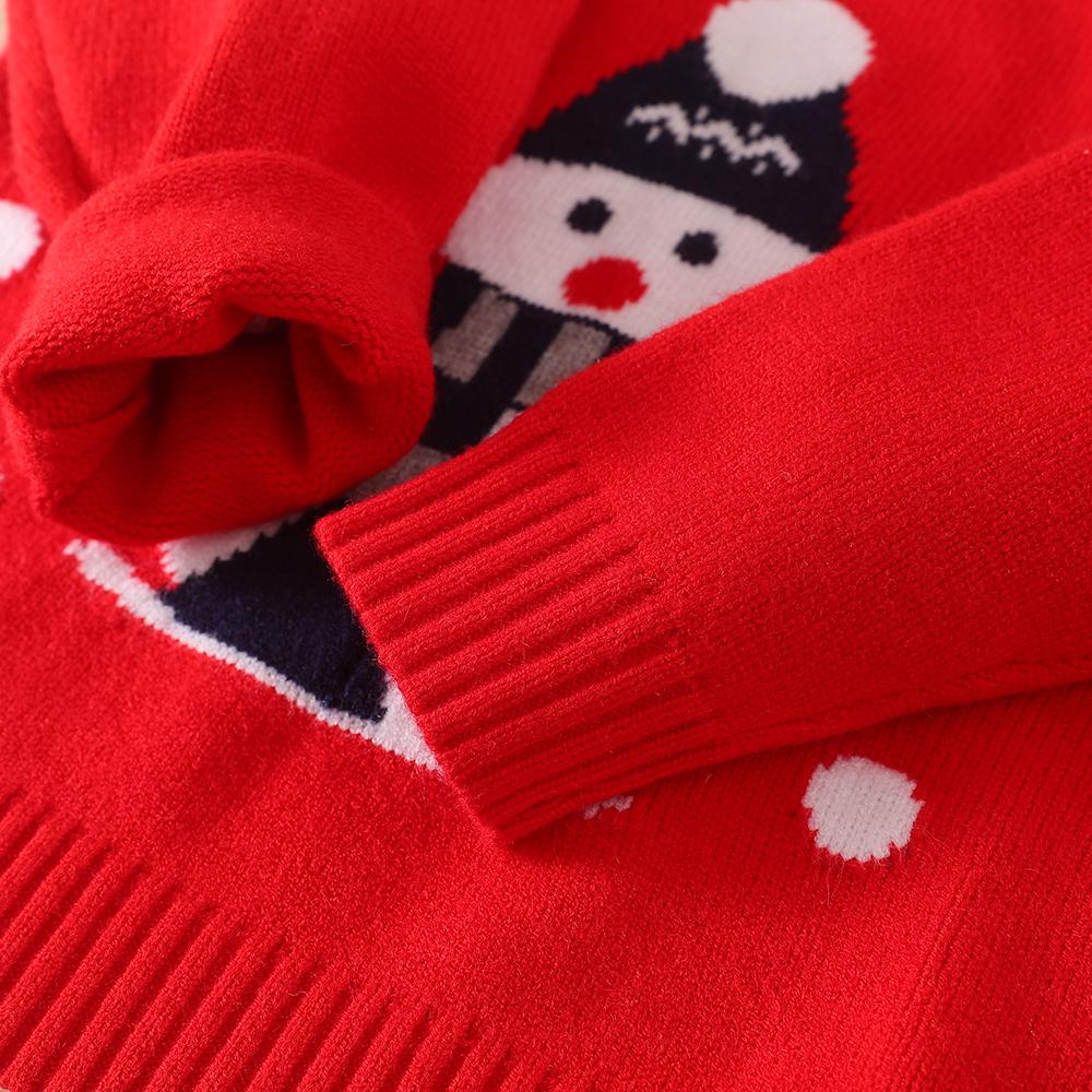 Baby Girls Sweater Knit Pullover Clothes Autumn Winter Soft Wool Clothing 2024 Christmas Sweatshirts Boys Snowman Outfit