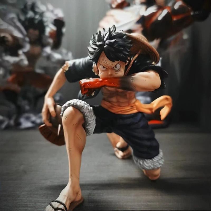 Action Figures One Piece Gk Luffy Blowing Up Statue; Luffy'S Fourth Gear Transformation Statue Model Ornament Birthday Gift