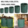 Foldable Reusable Trash Storage Container Large Capacity Garden Garbage Container Waterproof 60/100/120/272/300/400/500L
